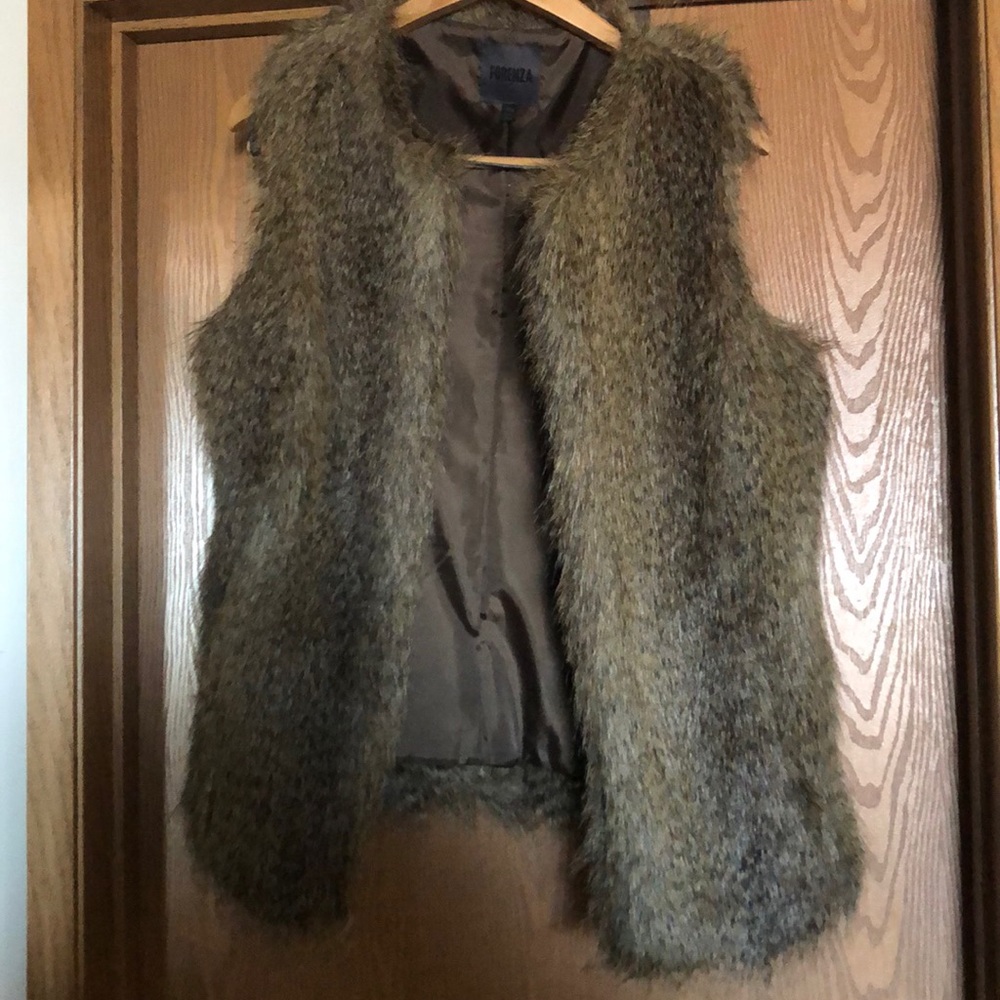 Faux fur jacket